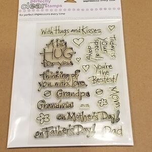 Clear stamps "hugs for all" family